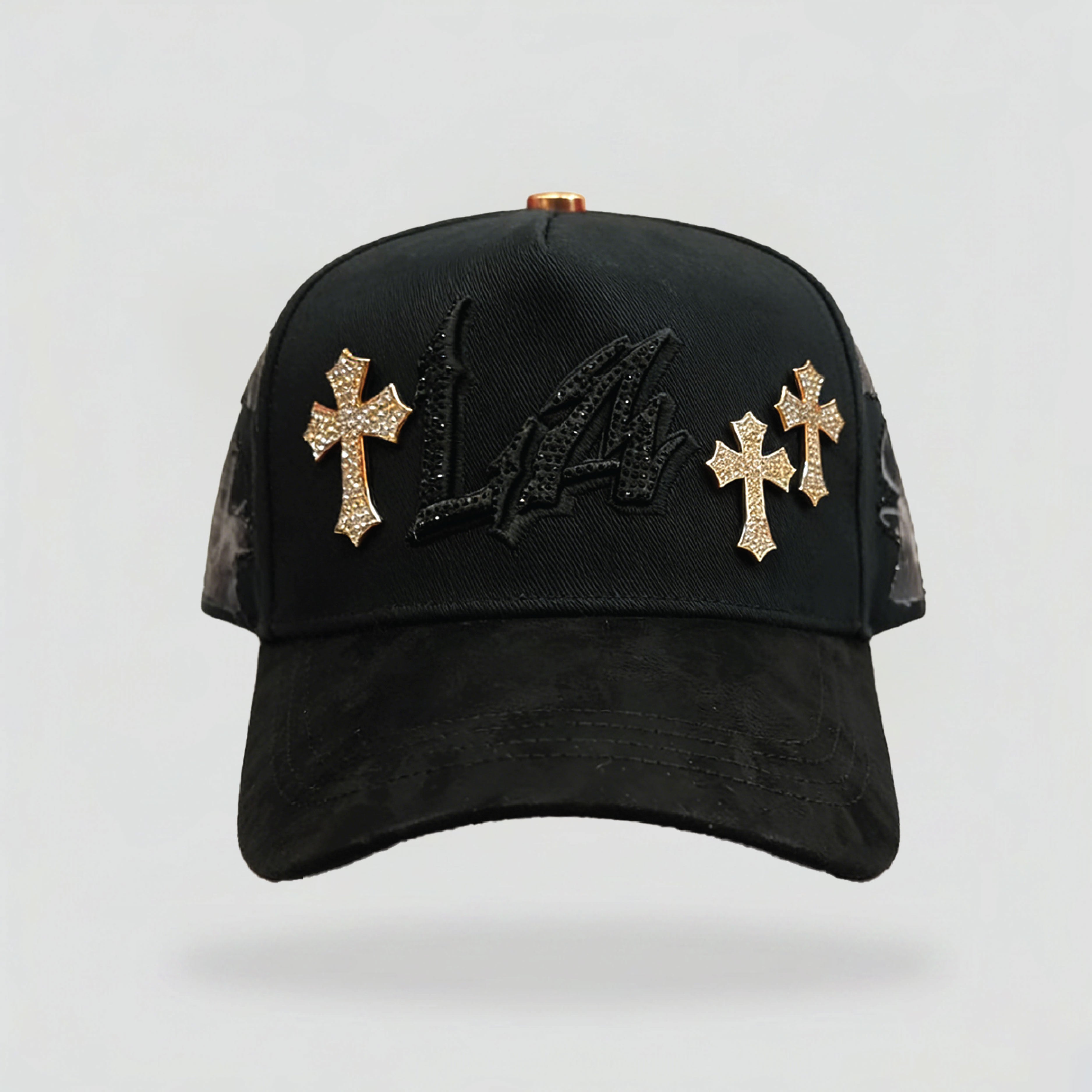 Premium Heavy Embroidery Streetwear Cap Vintage Washed Distressed 5 Panel Baseball Hat Custom Logo OEM