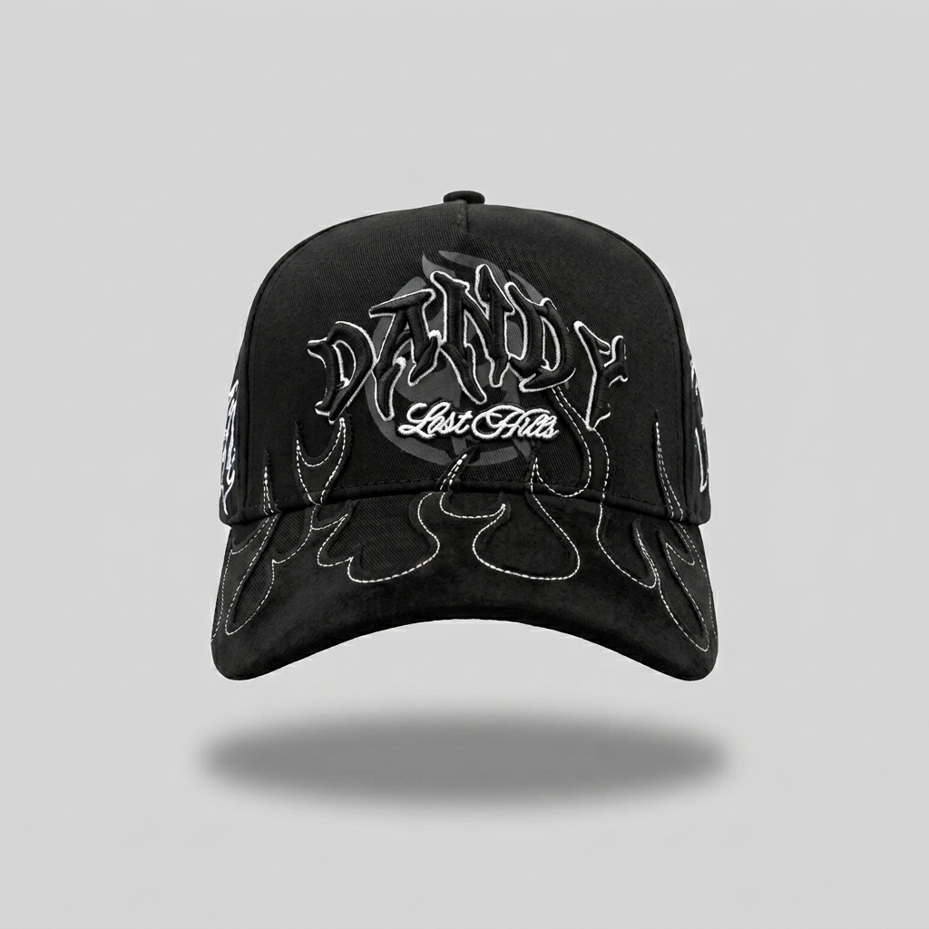 Premium Heavy Embroidery Streetwear Cap Vintage Washed 5 Panel Baseball Hat Custom Logo OEM