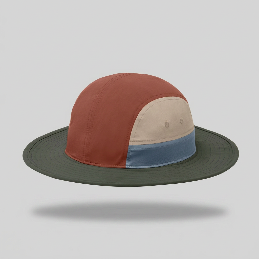 color_collage_cotton_straw_hat_fishing