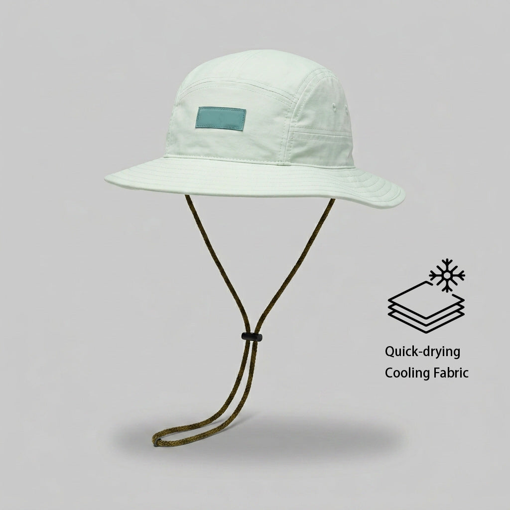 cotton_straw_hat_fishing_custom_logo_front_view