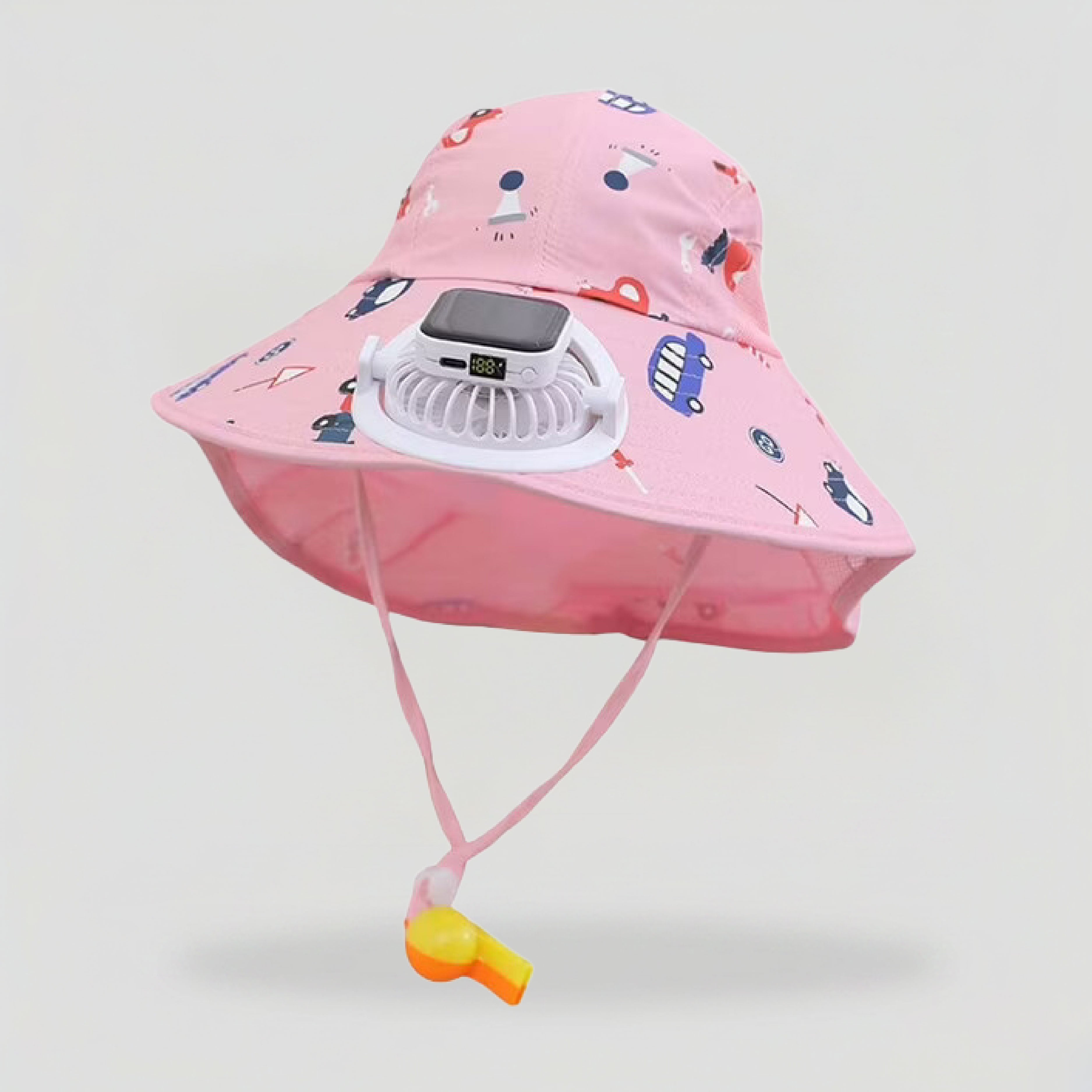 kids hat with electric fan