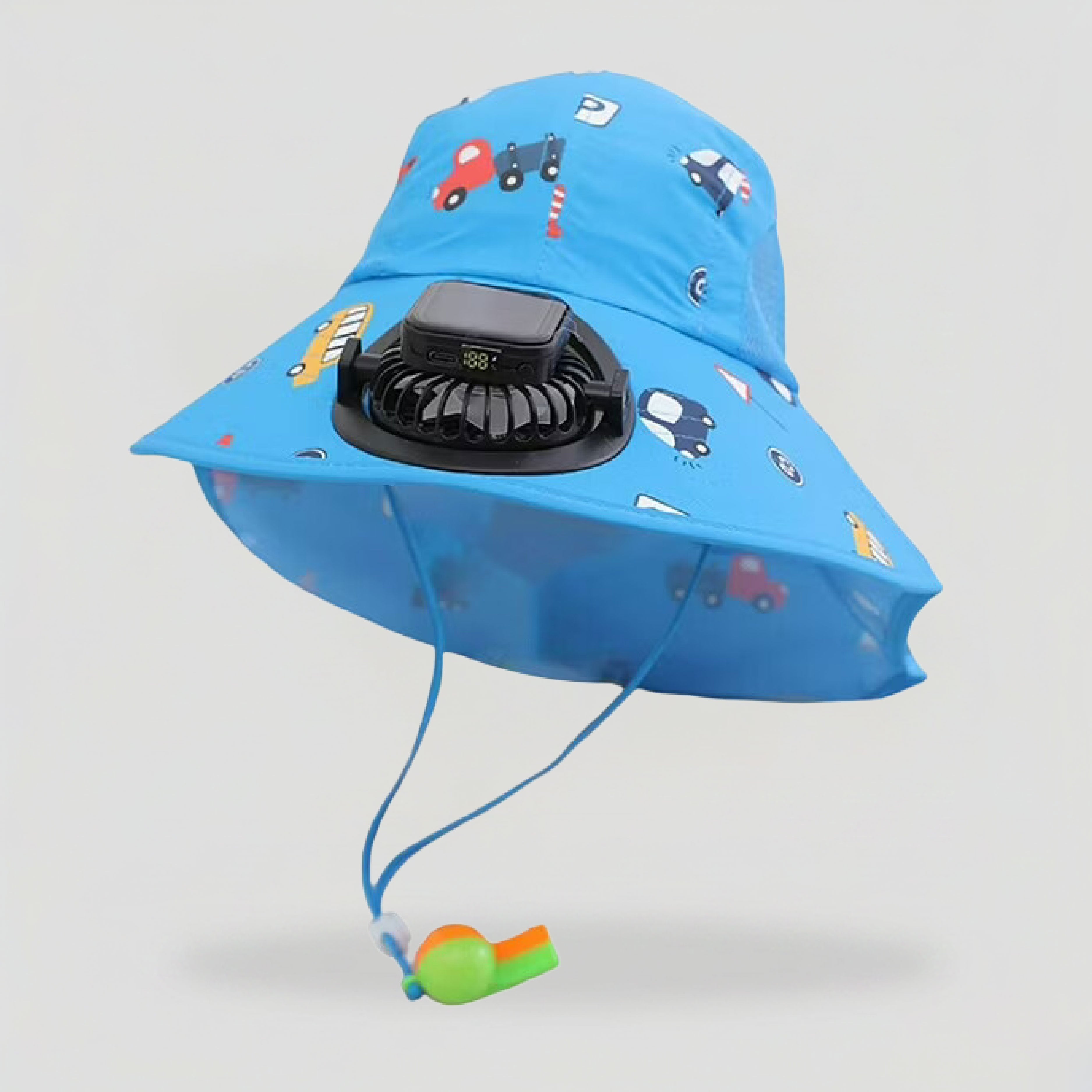 kids hat with electric fan