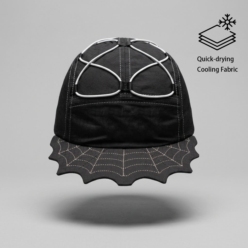 spider_brim_custom_5_panel_performance_hat